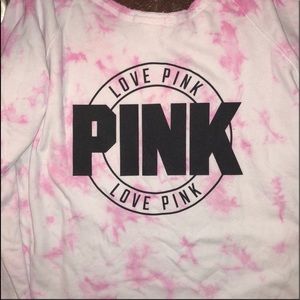 Pink tye dye sweatshirt